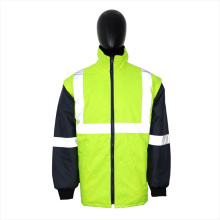 High visibility construction safety reflective waterproof jacket